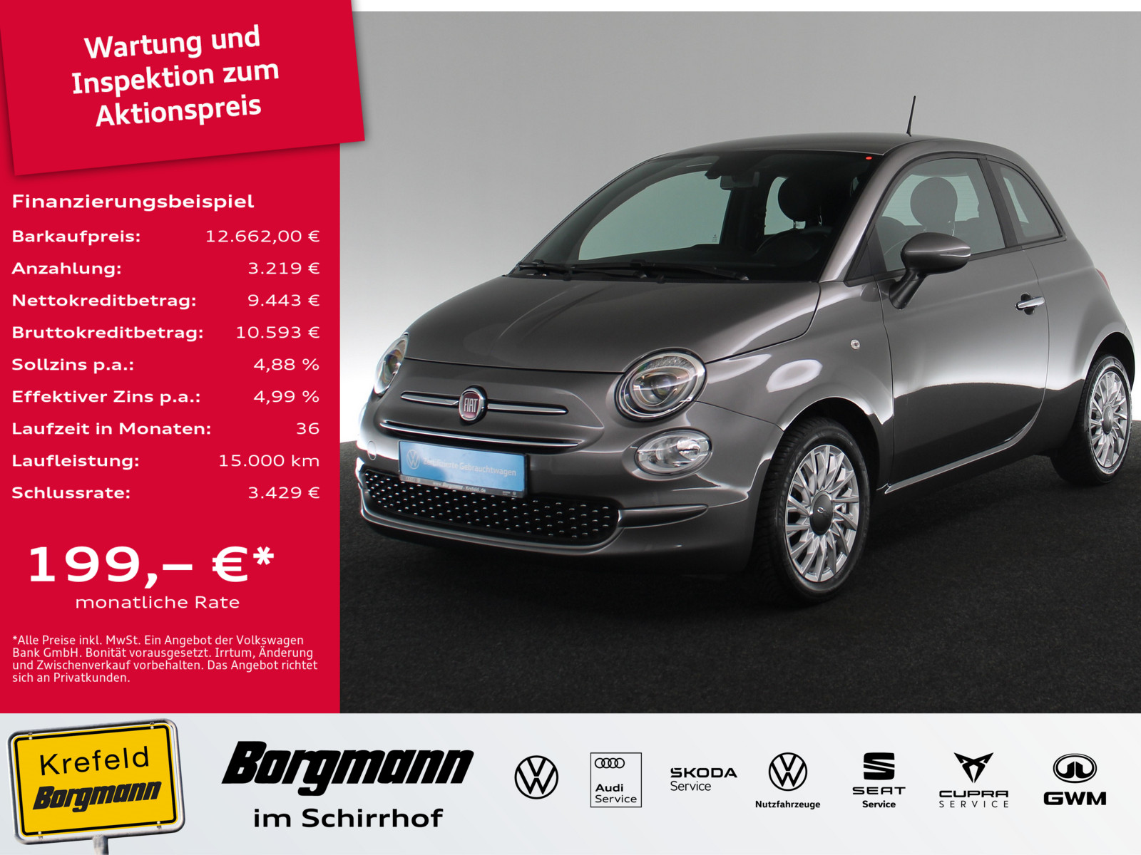 FIAT 500 1.0 Lounge