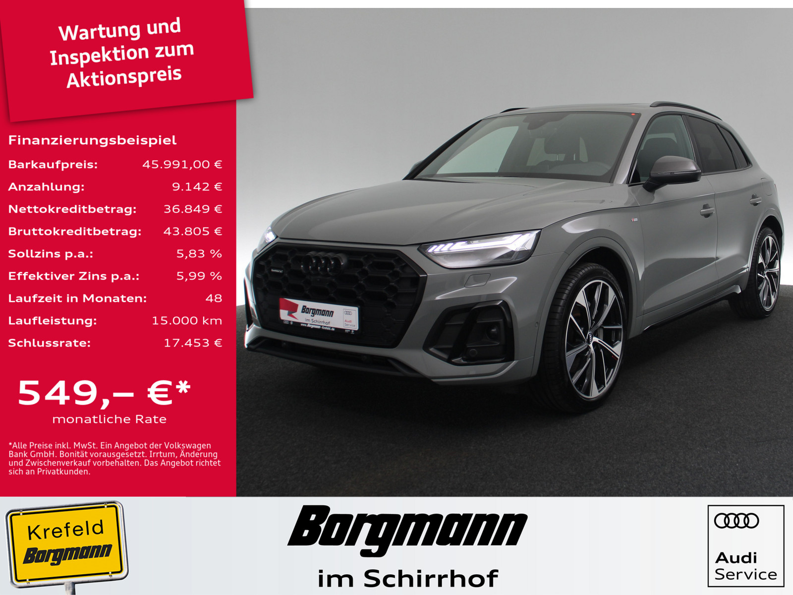 AUDI Q5 50 TFSI e quattro S line