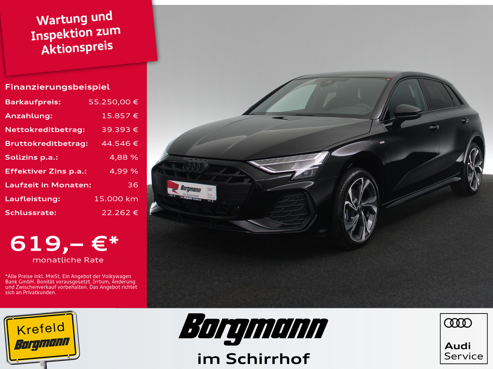 AUDI A3 Sportback 40 TFSI e S line