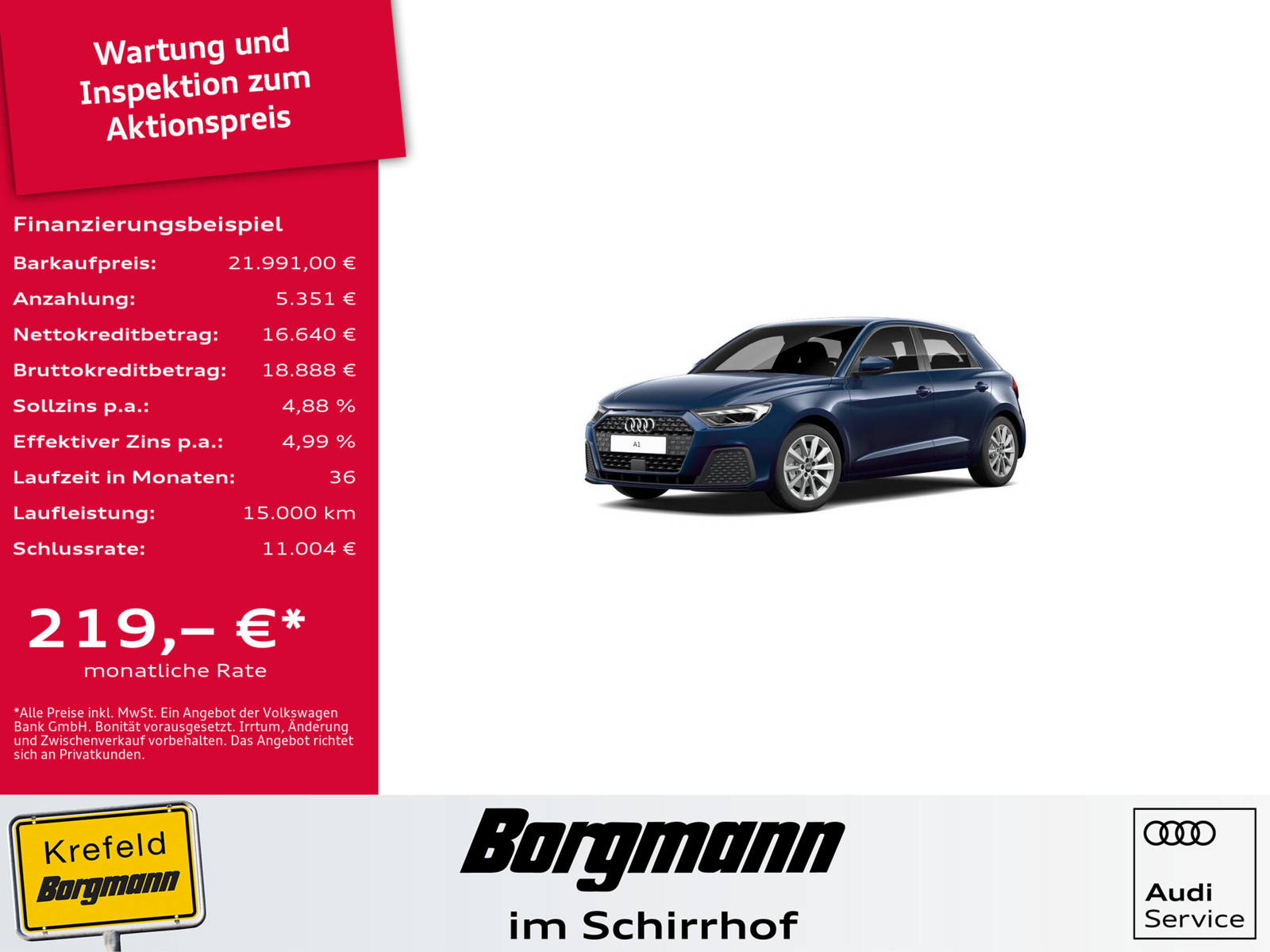 AUDI A1 Sportback 30 TFSI basis