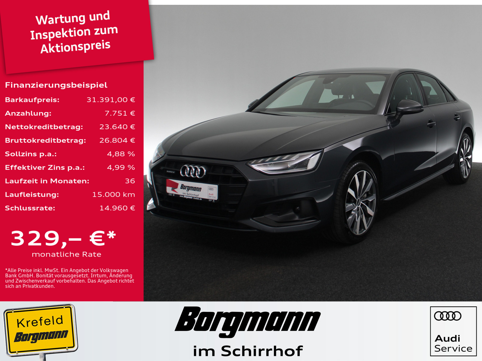AUDI A4 Lim. 40 TDI quattro advanced