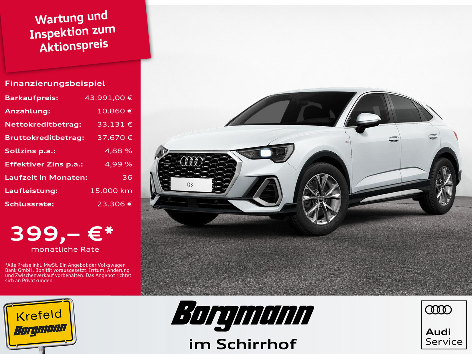 AUDI Q3 Sportback 40 TFSI quattro S line