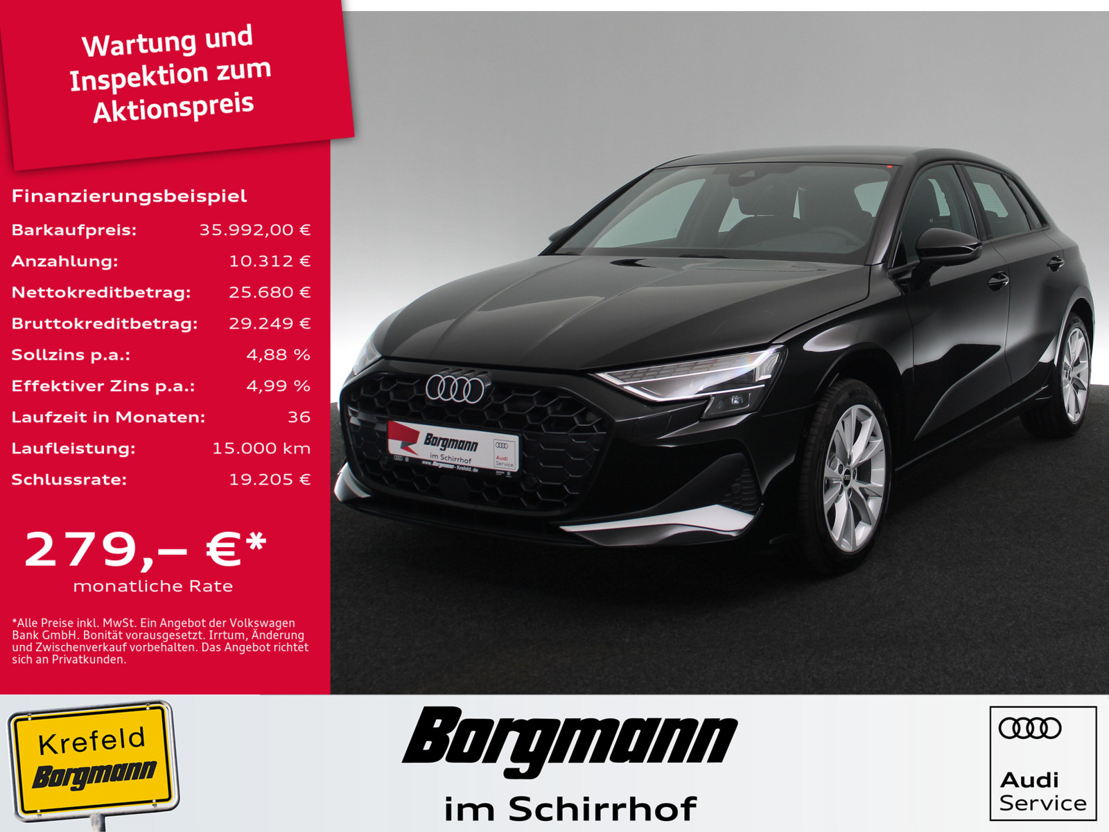 AUDI A3 Sportback 35 TFSI advanced