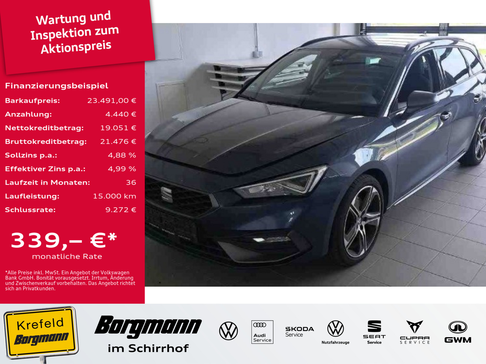 SEAT Leon Sportstourer 2.0 TDI FR Plus