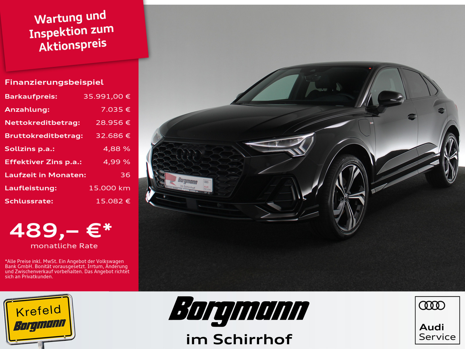 AUDI Q3 Sportback 45 TFSI e S line