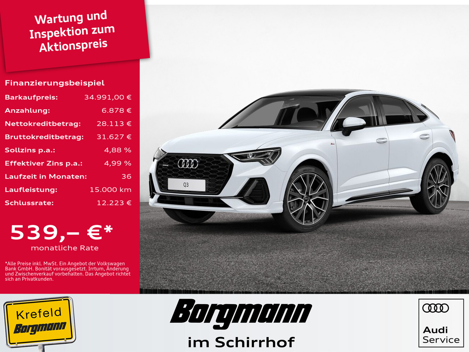 AUDI Q3 Sportback 45 TFSI quattro S line