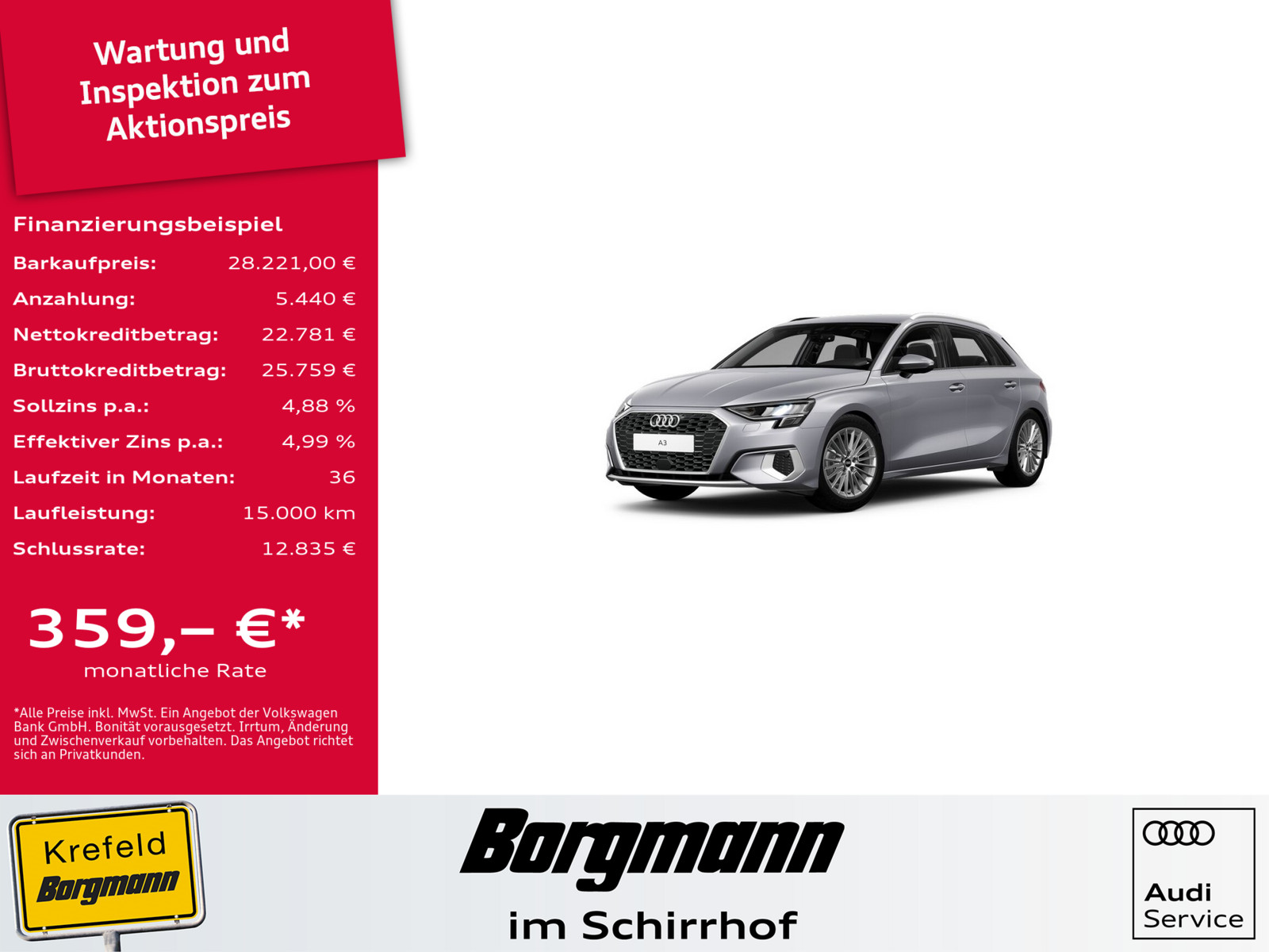 AUDI A3 Sportback 35 TDI advanced