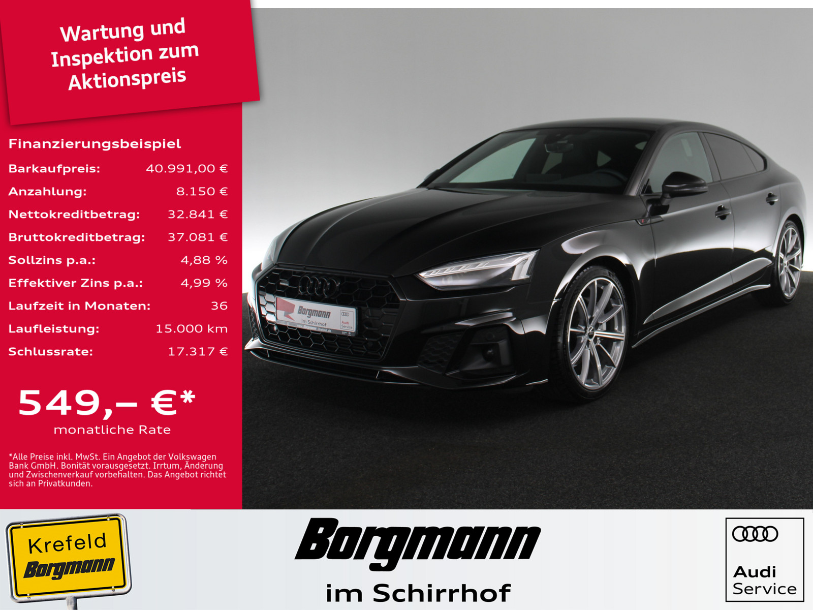 AUDI A5 Sportback 40 TFSI quattro S line