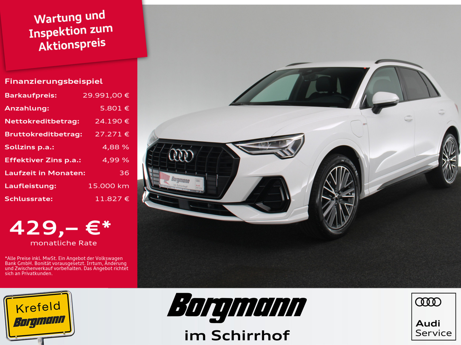 AUDI Q3 45 TFSI e S line