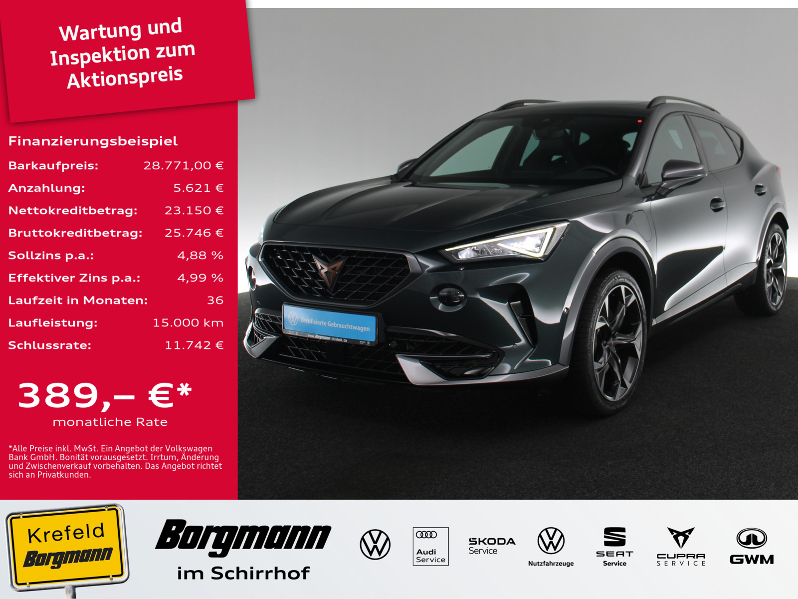CUPRA Formentor 1.4 TSI VZ e-Hybrid