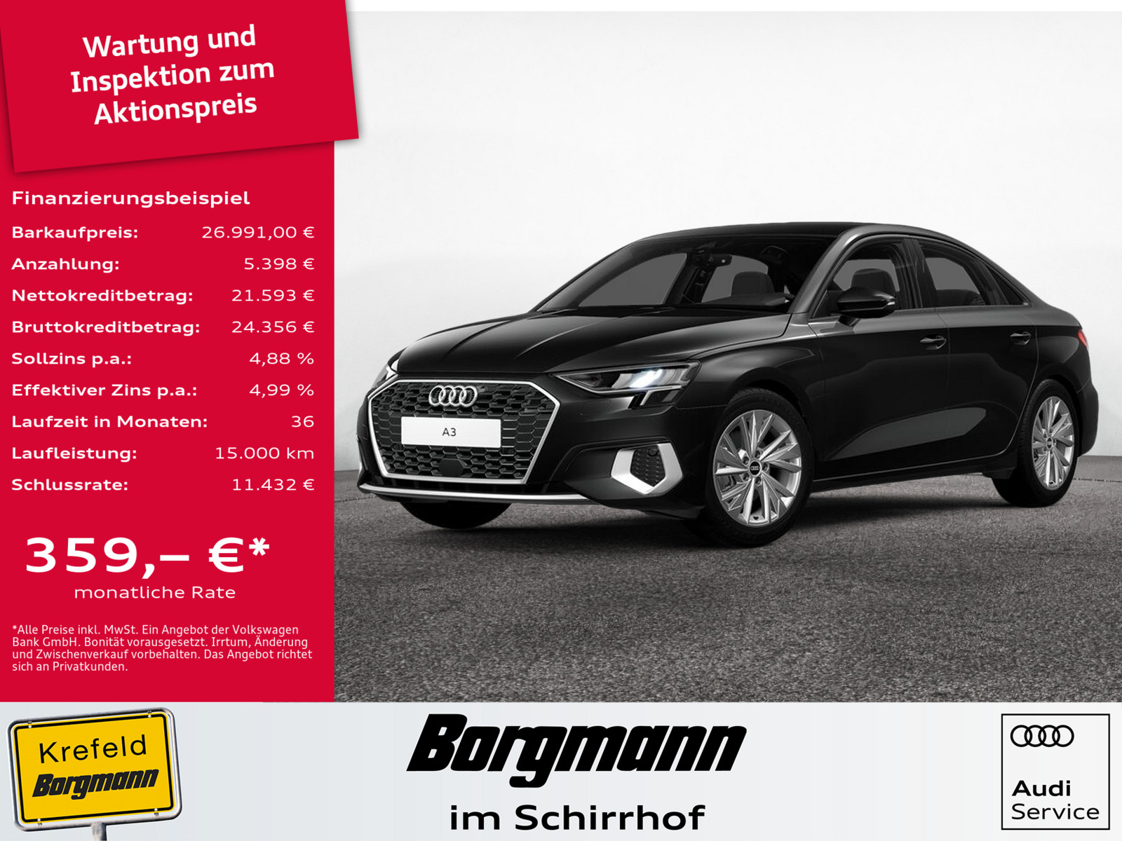 AUDI A3 Limousine 30 TFSI advanced