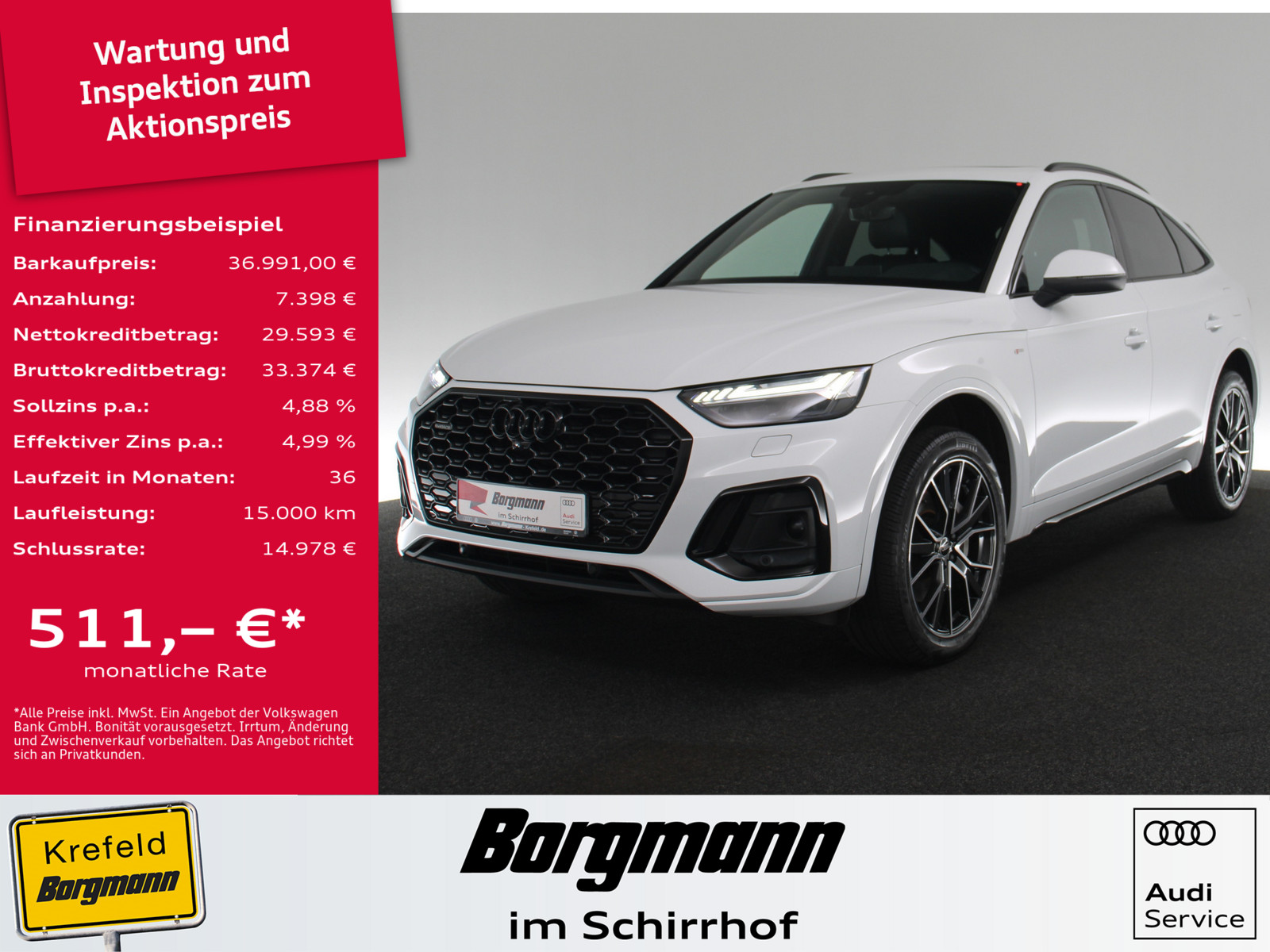 AUDI Q5 Sportback 50 TFSI e quattro S line