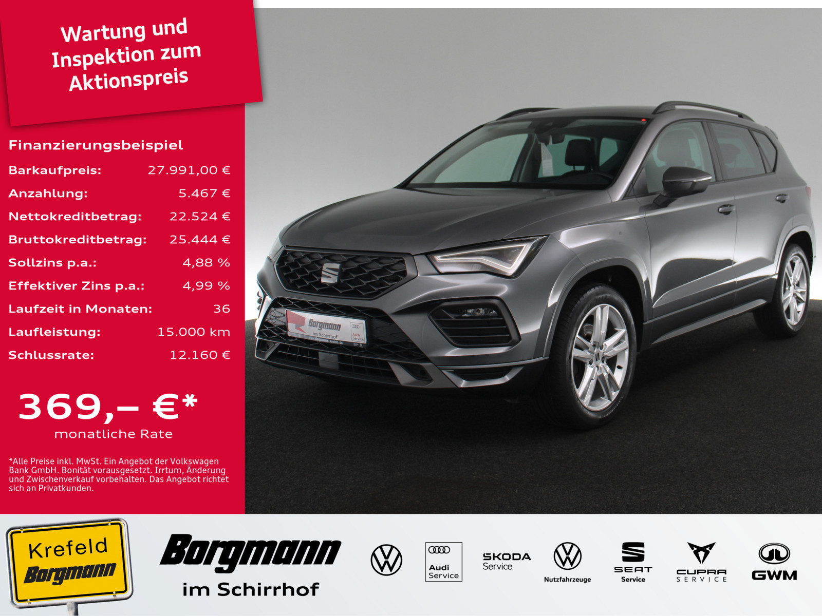SEAT Ateca 2.0 TSI FR 4Drive