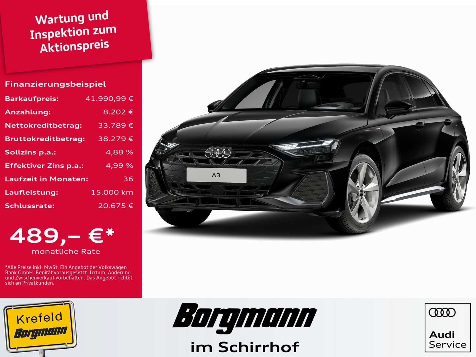 AUDI A3 Sportback TFSI quattro S line