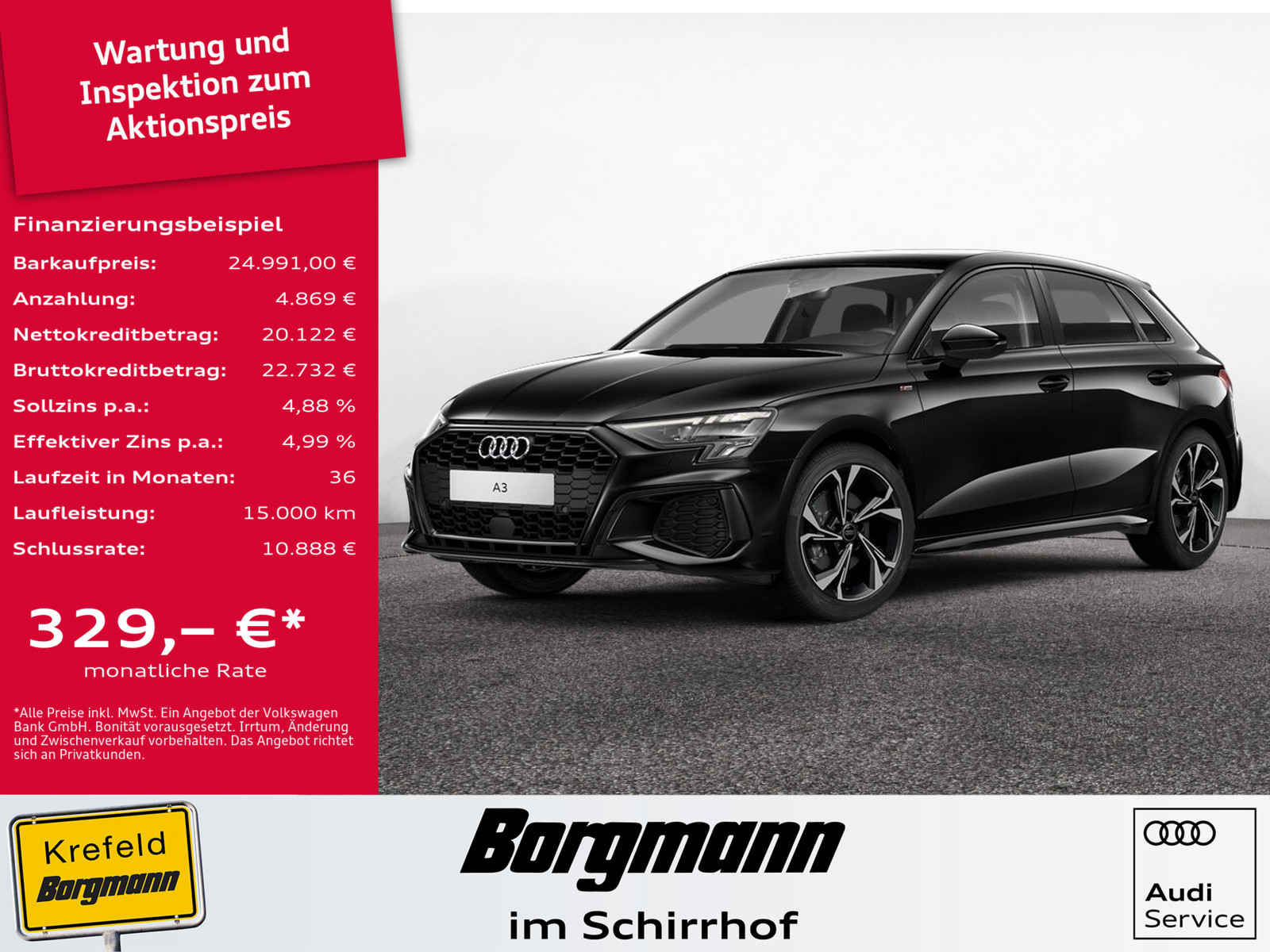 AUDI A3 Sportback 30 TFSI S line