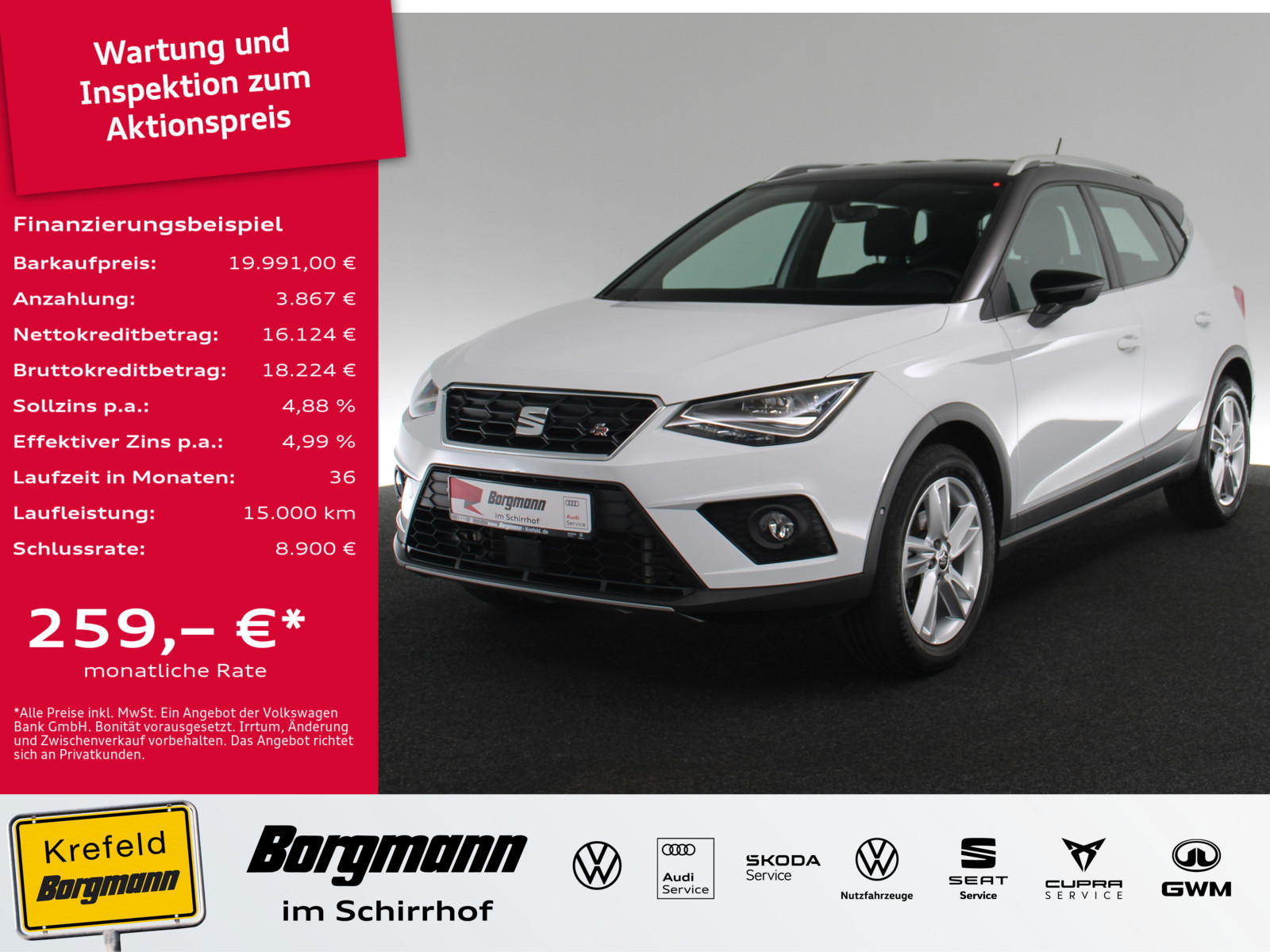 SEAT Arona 1.0 TSI FR Beats Fast Lane