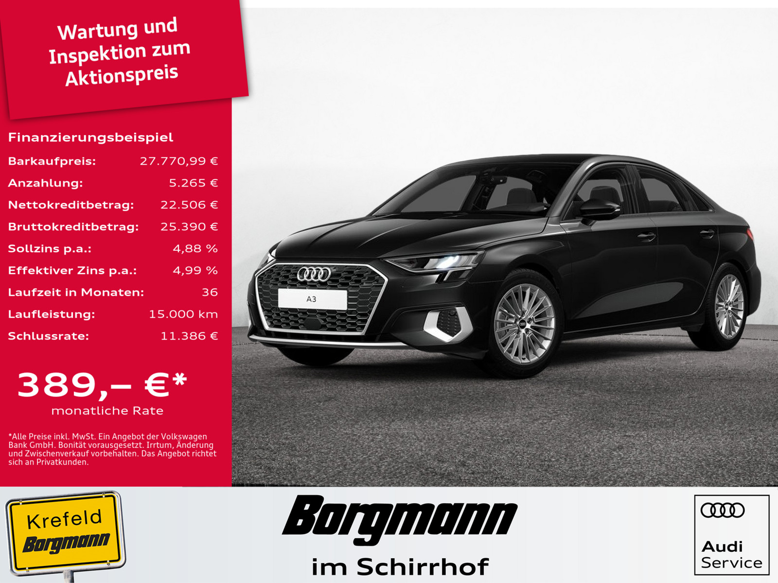 AUDI A3 Limousine 35 TDI advanced