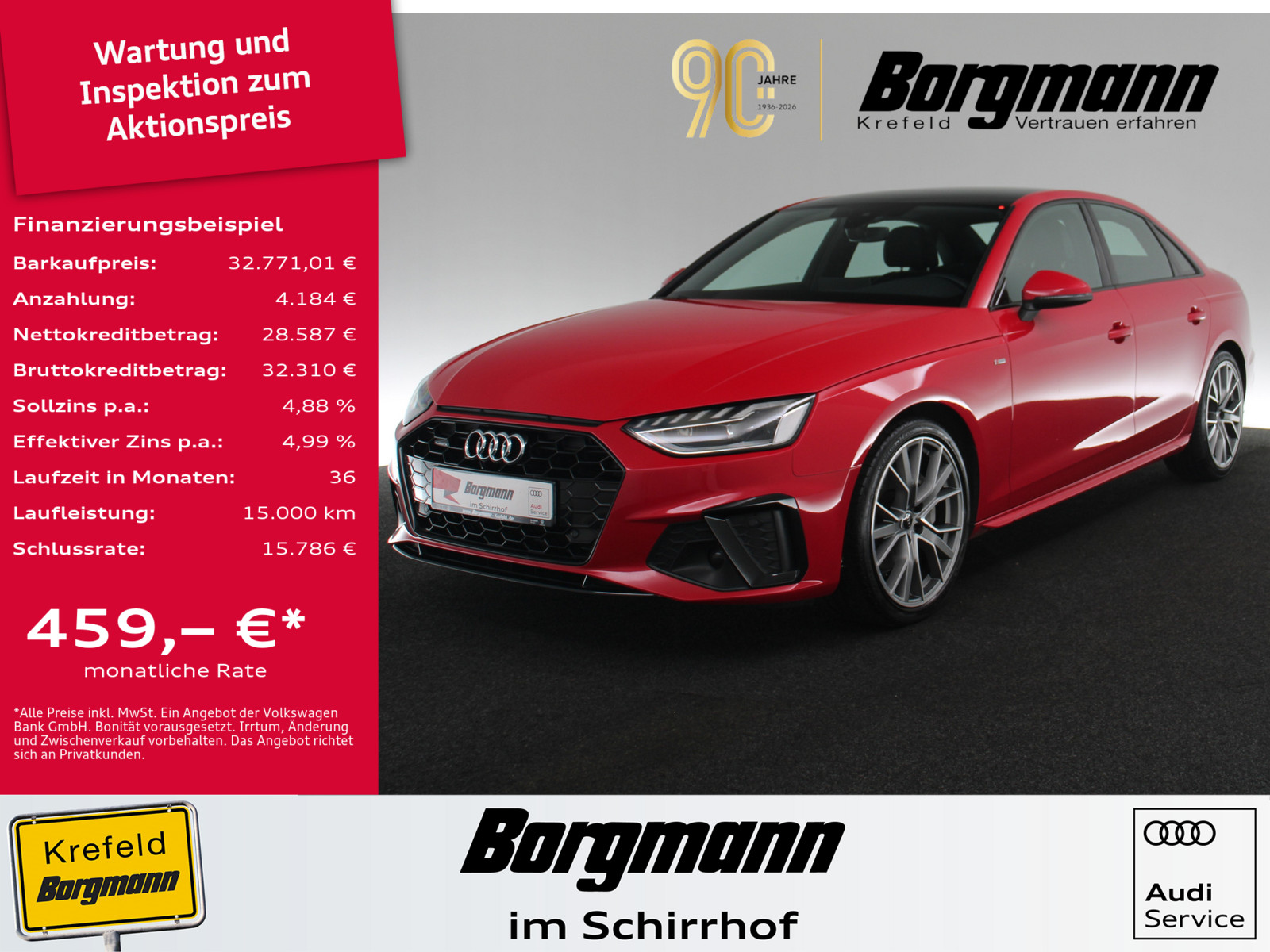 AUDI A4 Lim. 40 TDI quattro S line