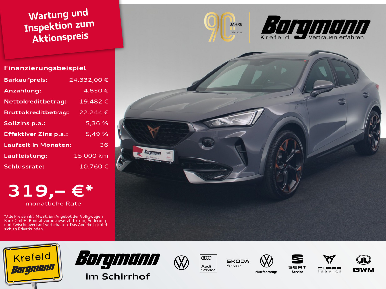 CUPRA Formentor 1.4 TSI VZ e-Hybrid