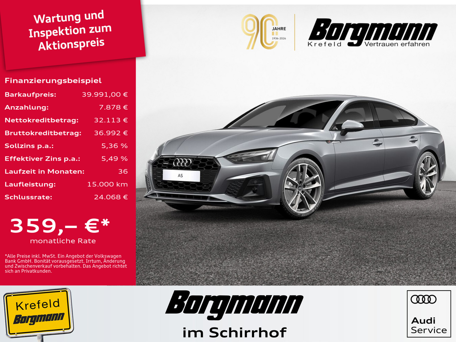 AUDI A5 Sportback 45 TFSI quattro S line
