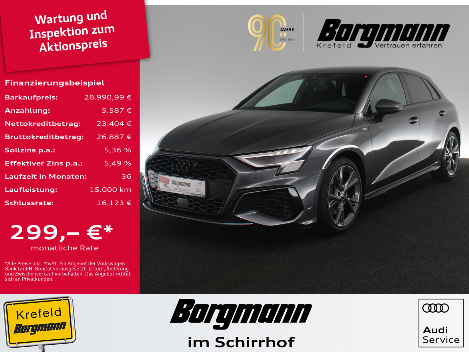 AUDI A3 Sportback 35 TFSI S line
