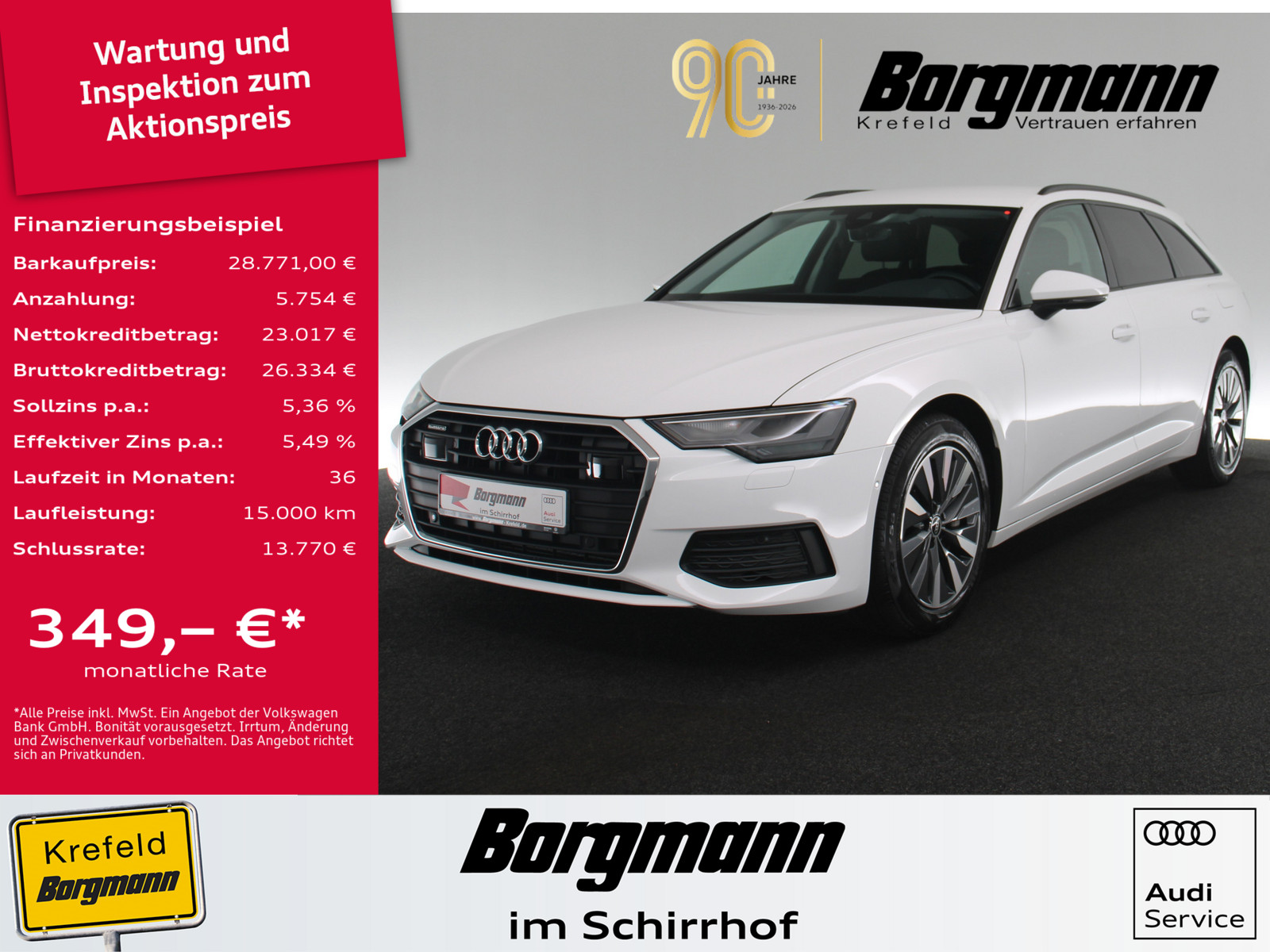 AUDI A6 Avant 50 TFSI e quattro basis