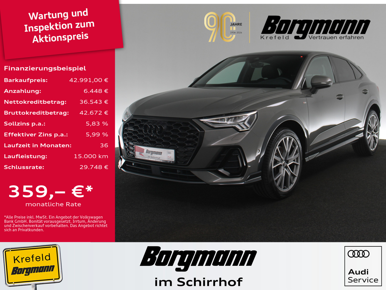AUDI Q3 Sportback 45 TFSI quattro S line