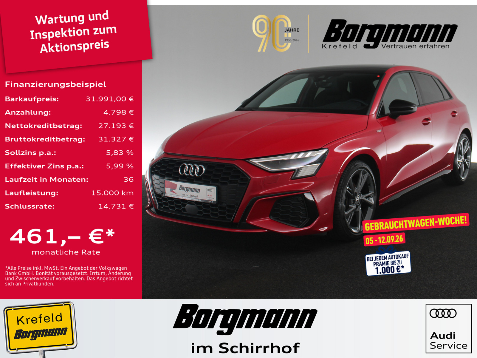 AUDI A3 Sportback 35 TFSI S line