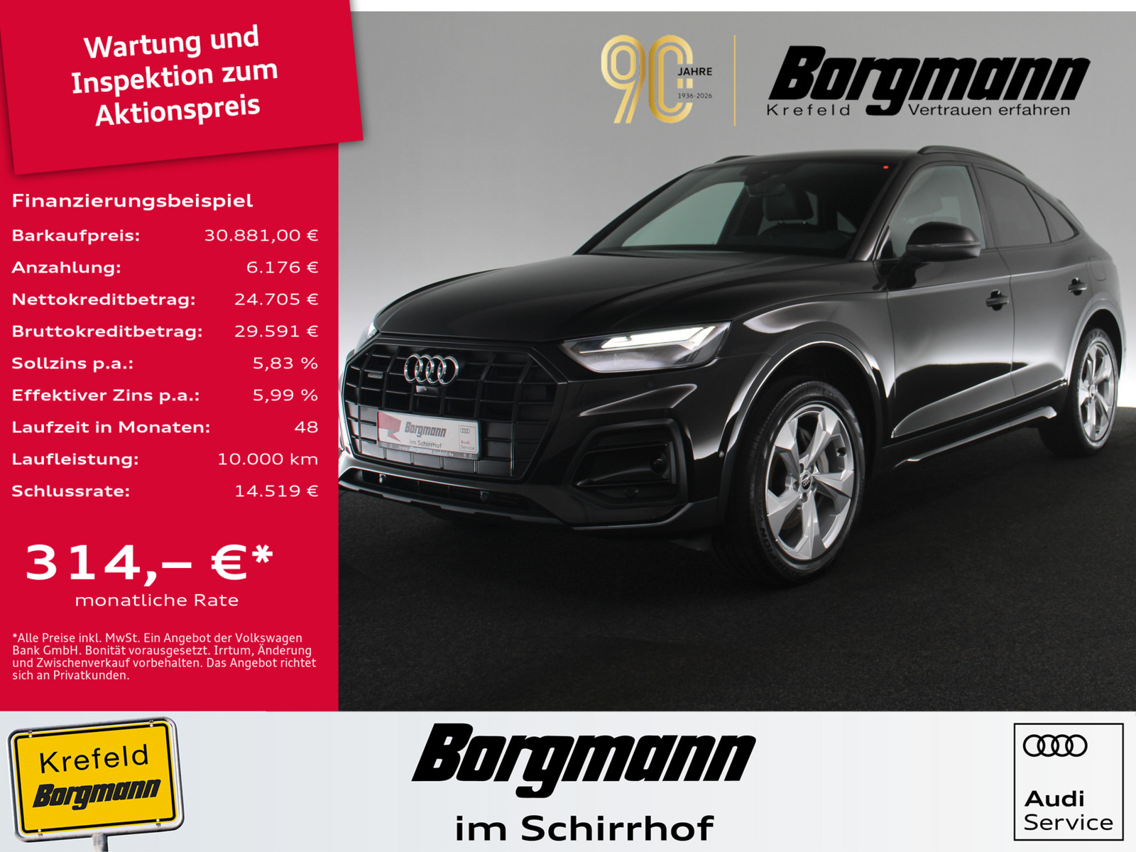AUDI Q5 Sportback 50 TFSI e quattro advanced