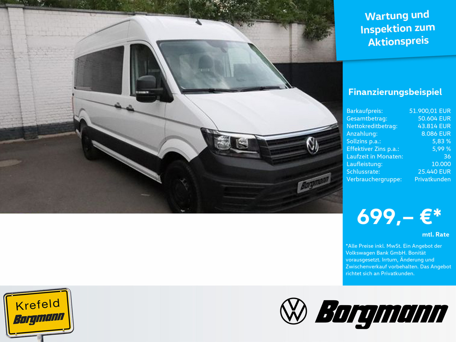 VW Crafter Kasten 35 2.0 TDI L2H2