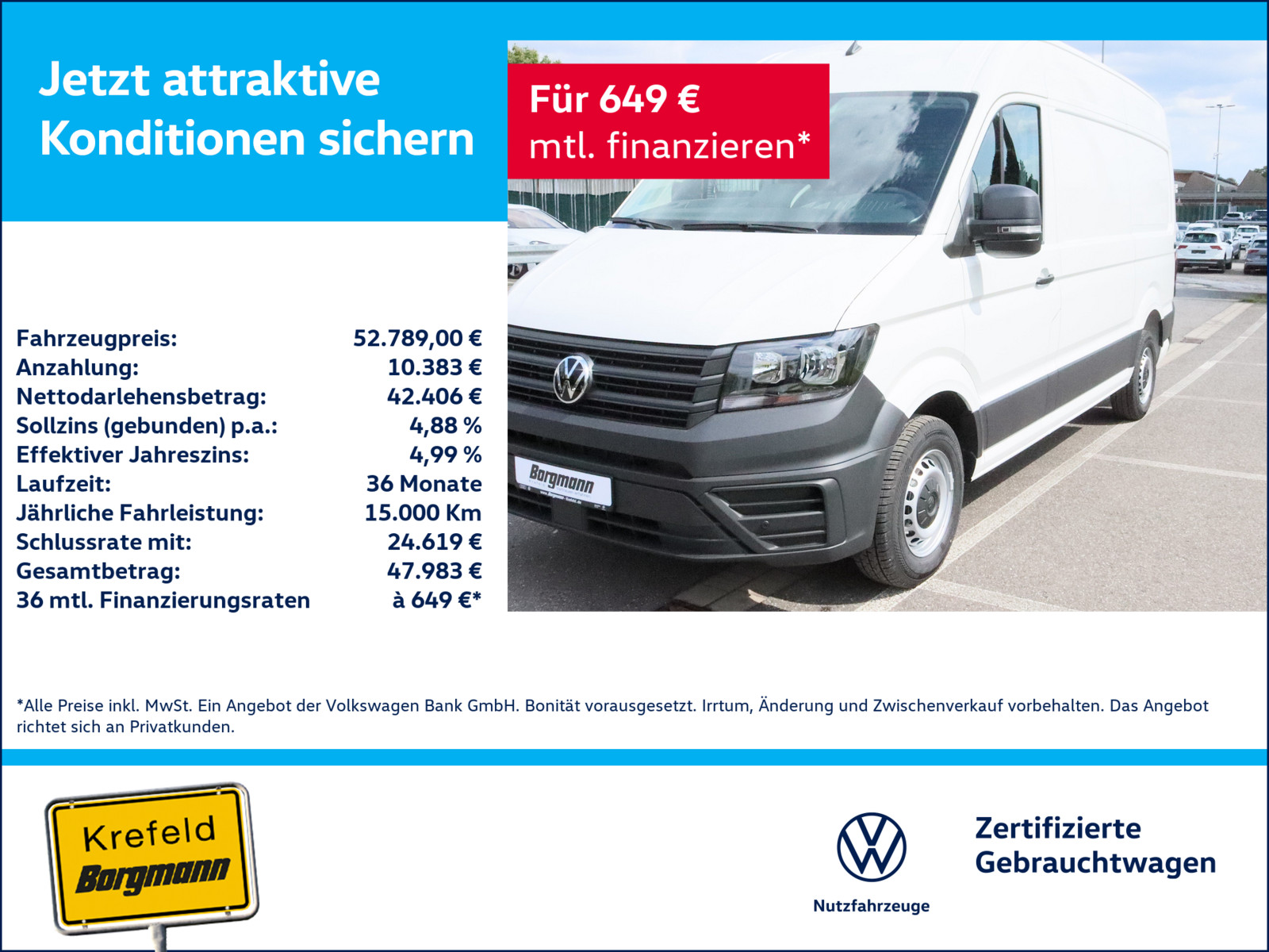 VW Crafter 35 Kasten 2.0 TDI L2H2