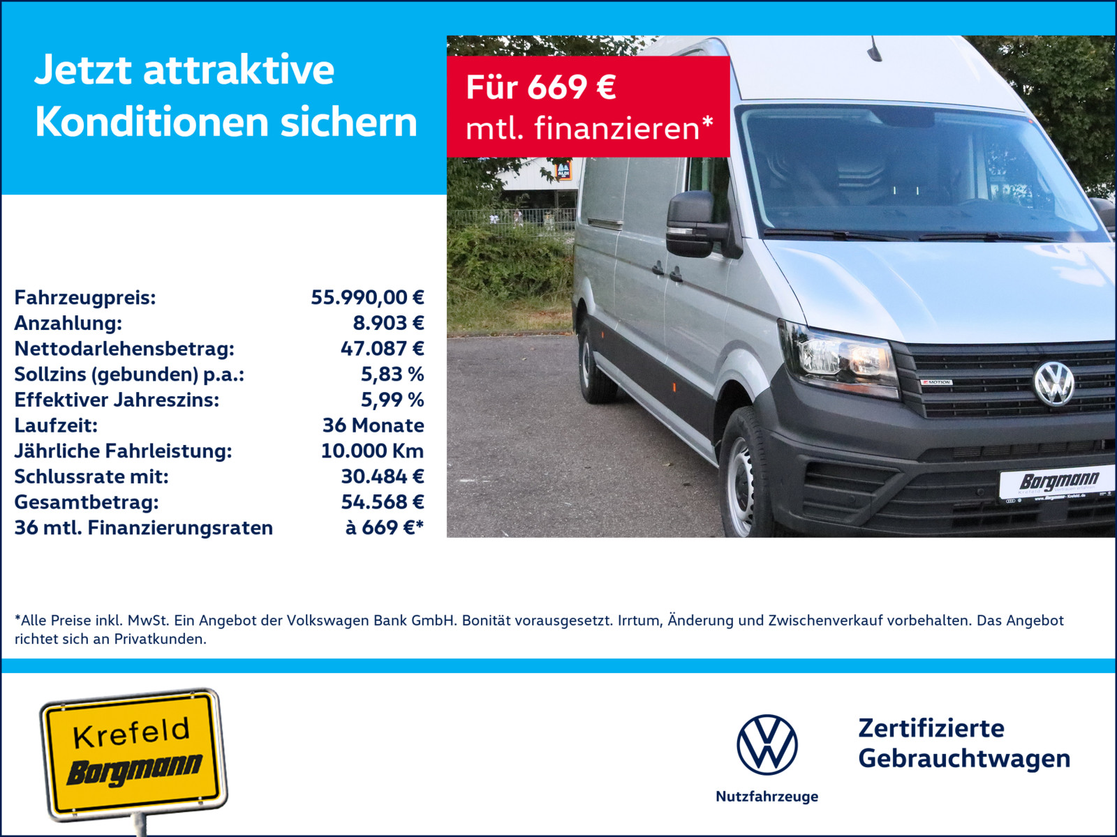 VW Crafter 35 Kasten 2.0 TDI L3H3 4M