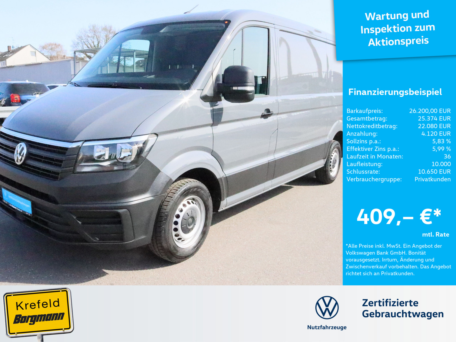 VW Crafter 30 2.0 TDI L2H1 EcoProfi