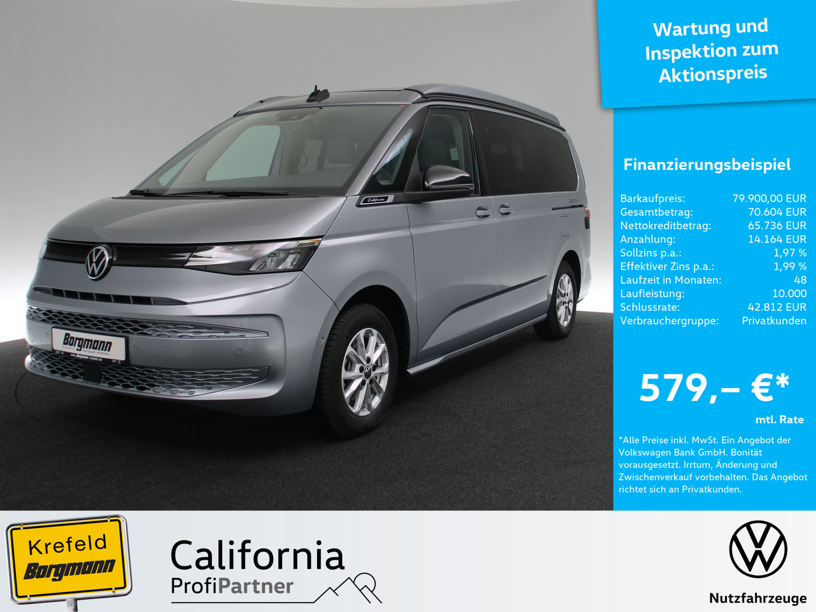 VW T7 California 2.0 TDI Beach Camper AHK LED STAND