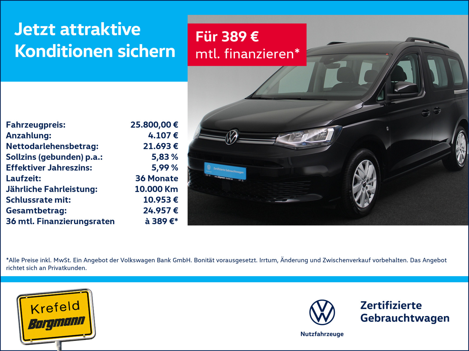 VW Caddy 1.5 TSI Life