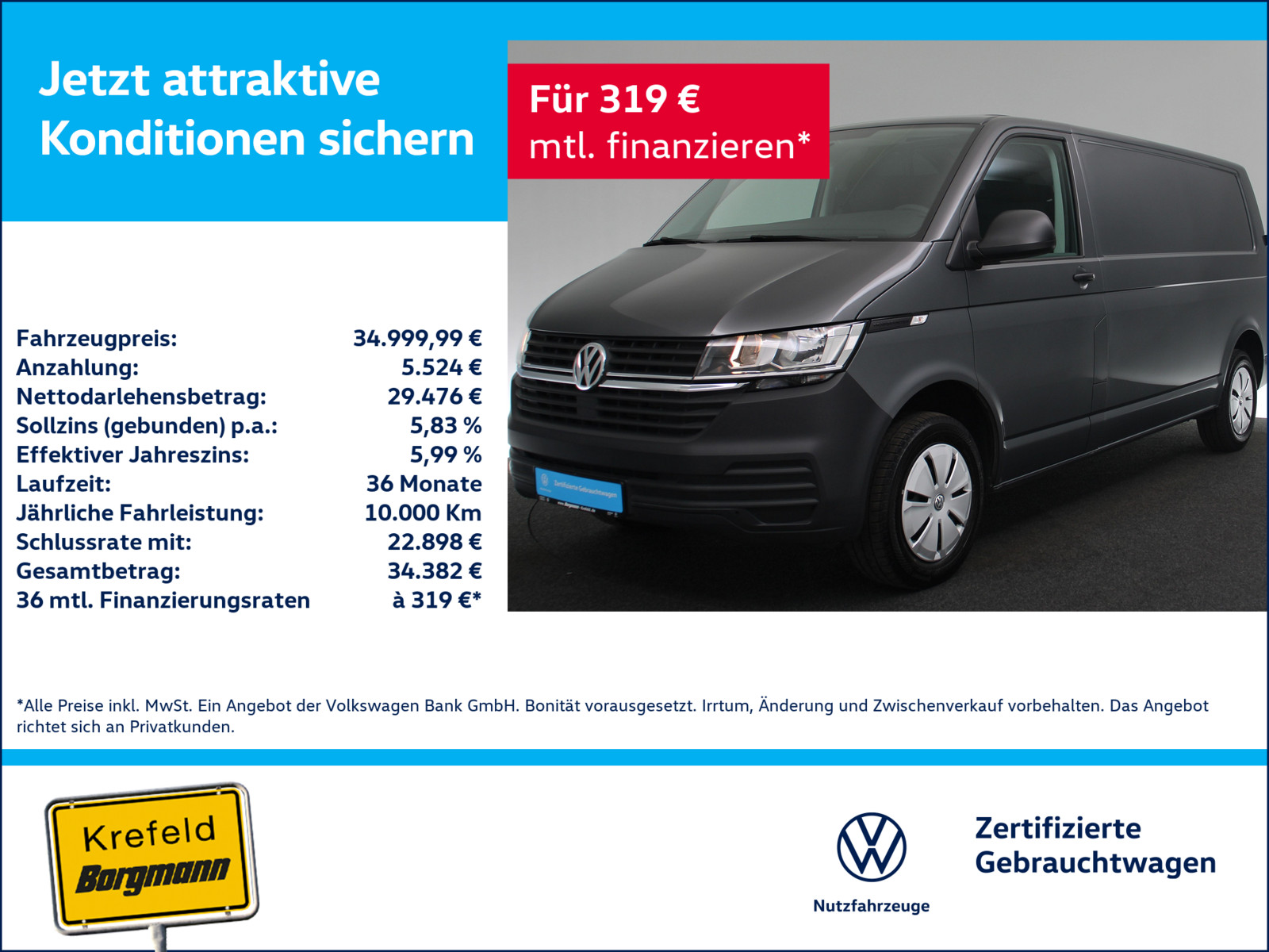 VW T6.1 Kasten 2.0 TDI lang