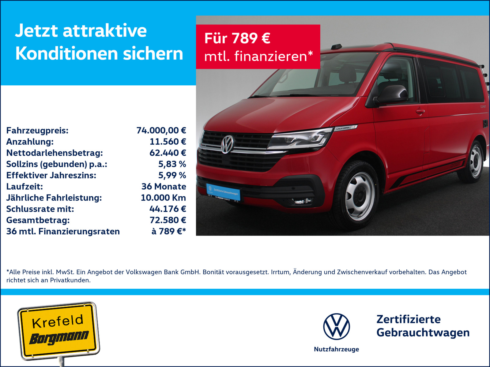 VW T6.1 California 2.0 TDI Coast Edition 4M