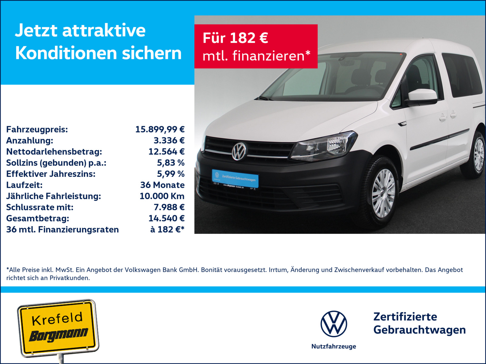 VW Caddy Trendline TSI