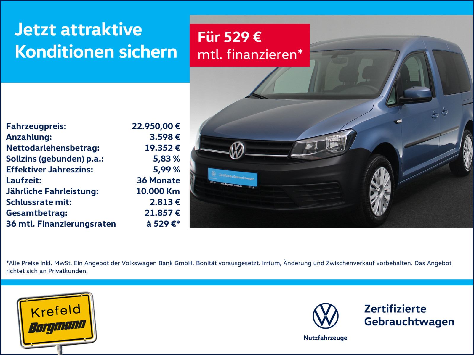 VW Caddy 2.0 TDI Trendline
