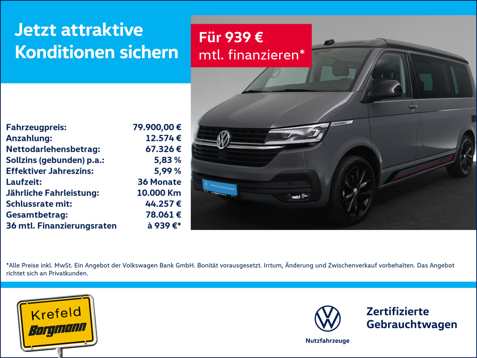 VW T6.1 California 2.0 TDI California Ocean Edition 4Motion