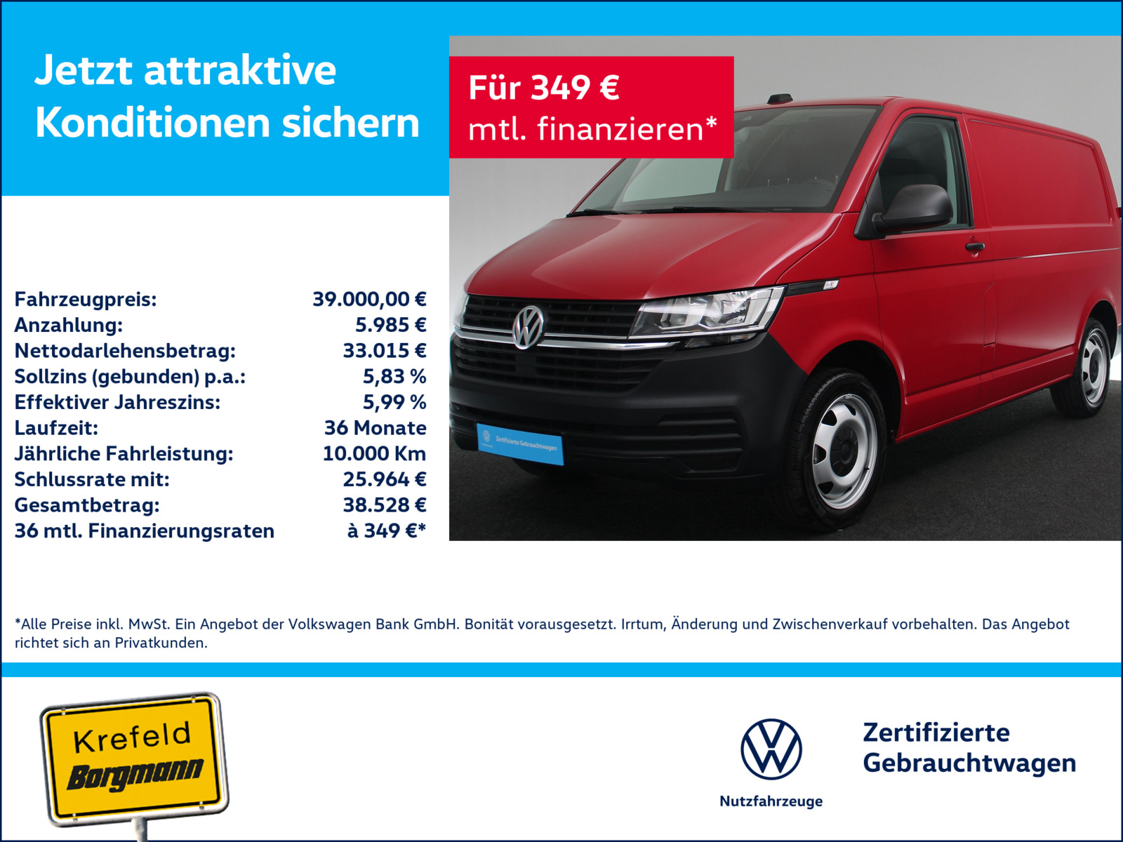 VW T6.1 Transporter Kasten 2.0 TDI Kasten FWD