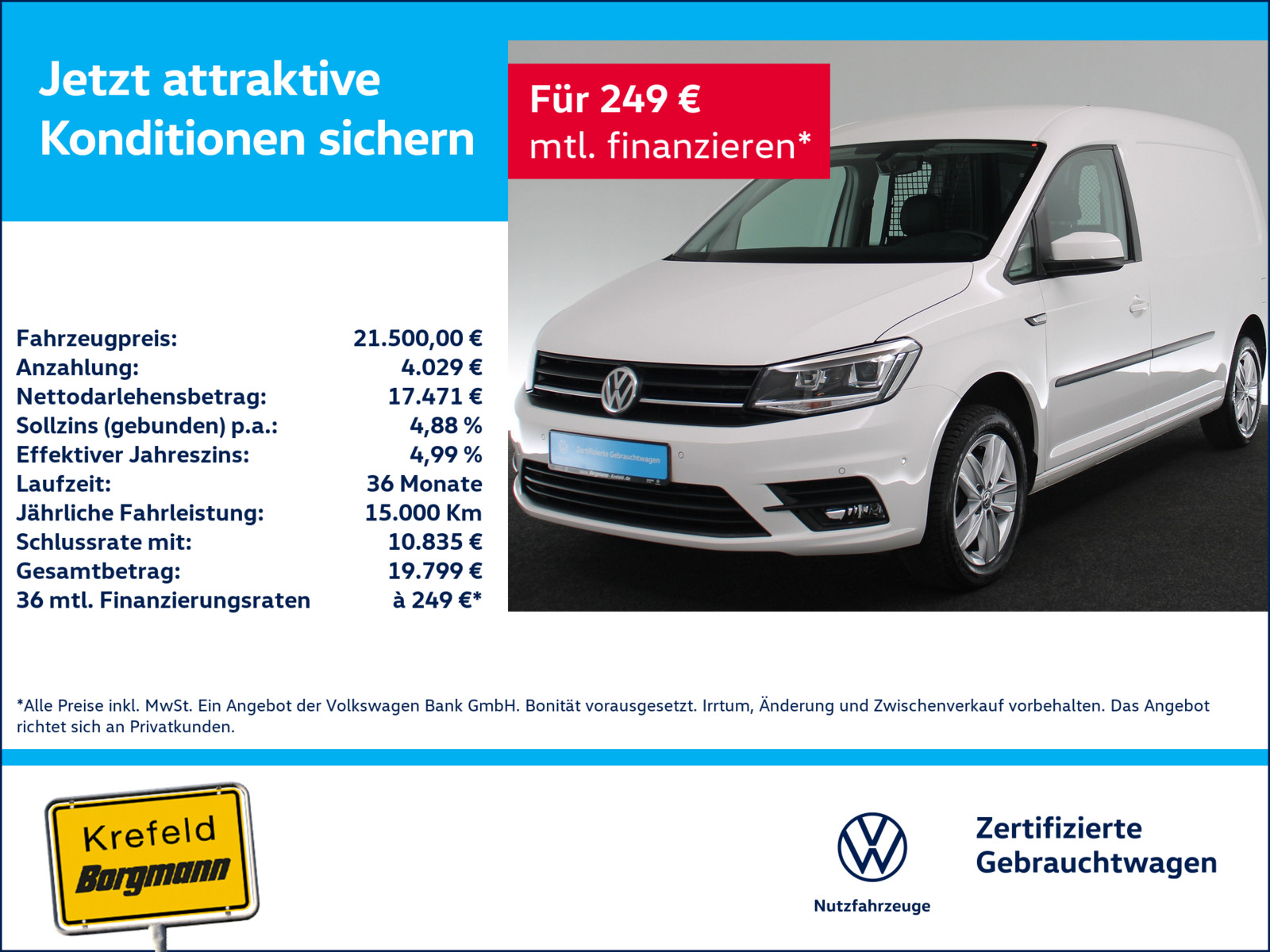 VW Caddy Maxi 1.4 TSI Kasten