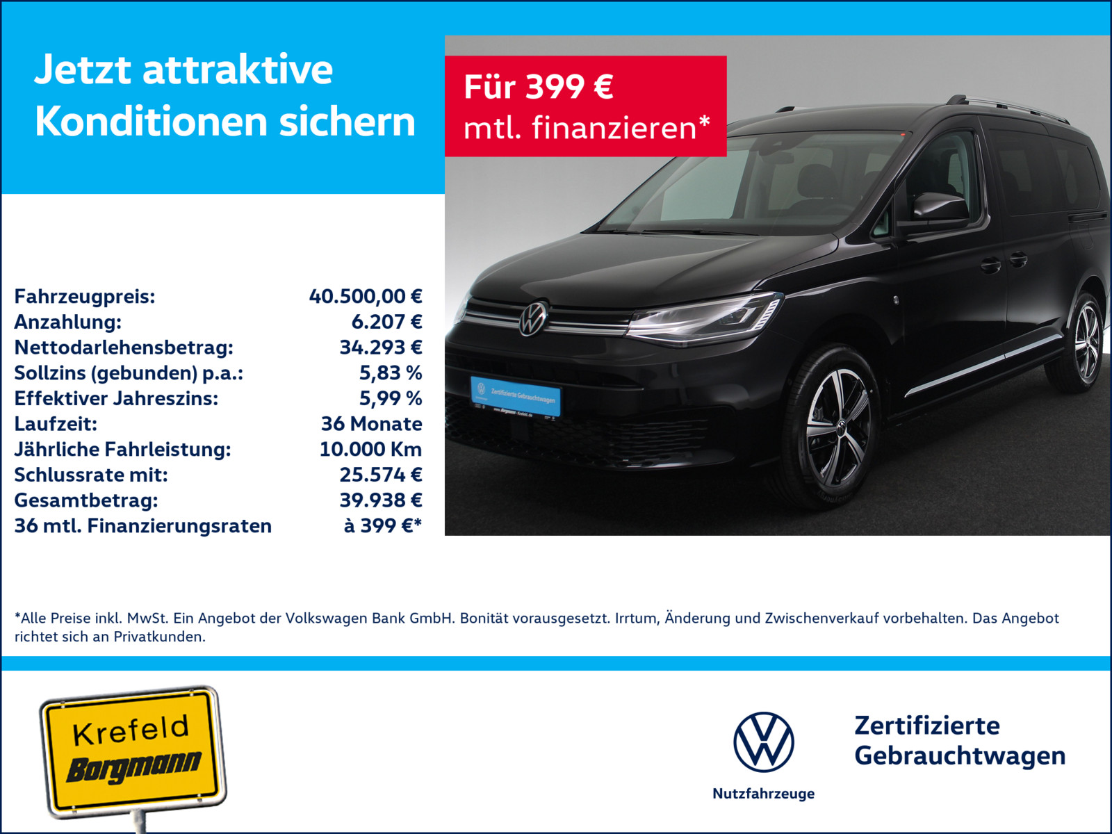 VW Caddy 2.0 TDI Maxi Style
