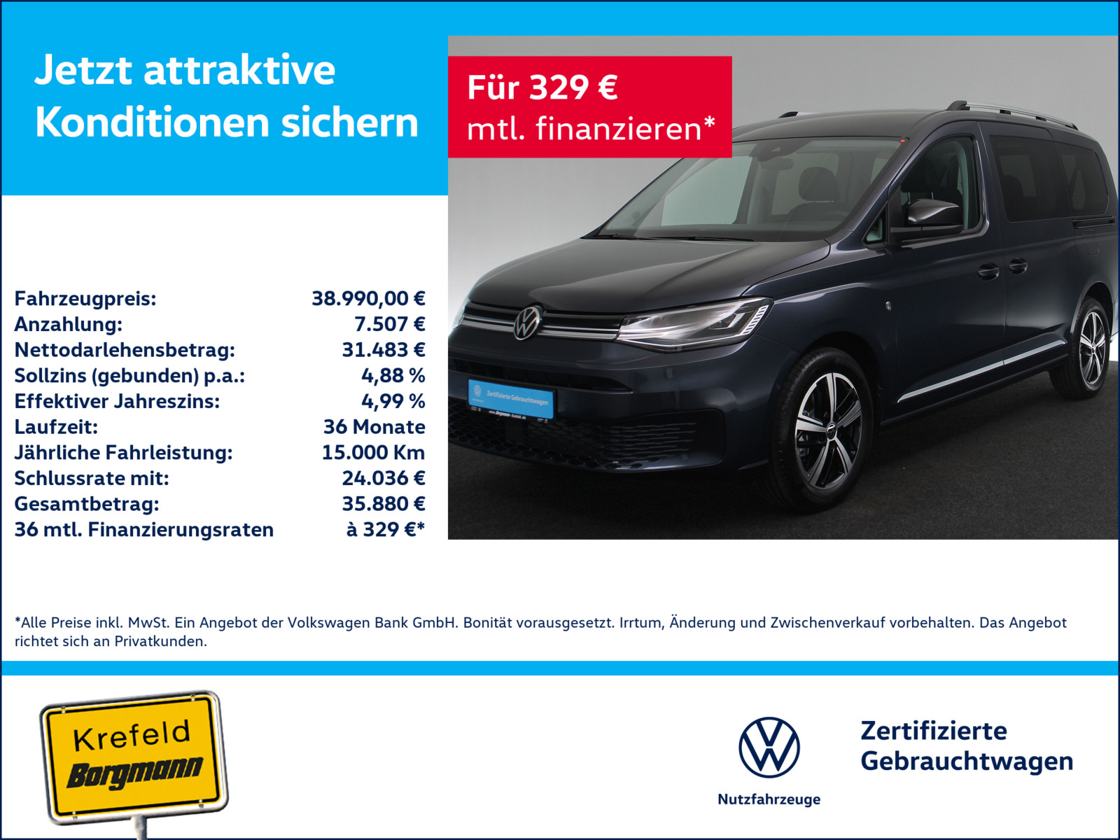 VW Caddy 1.5 TSI Maxi Style