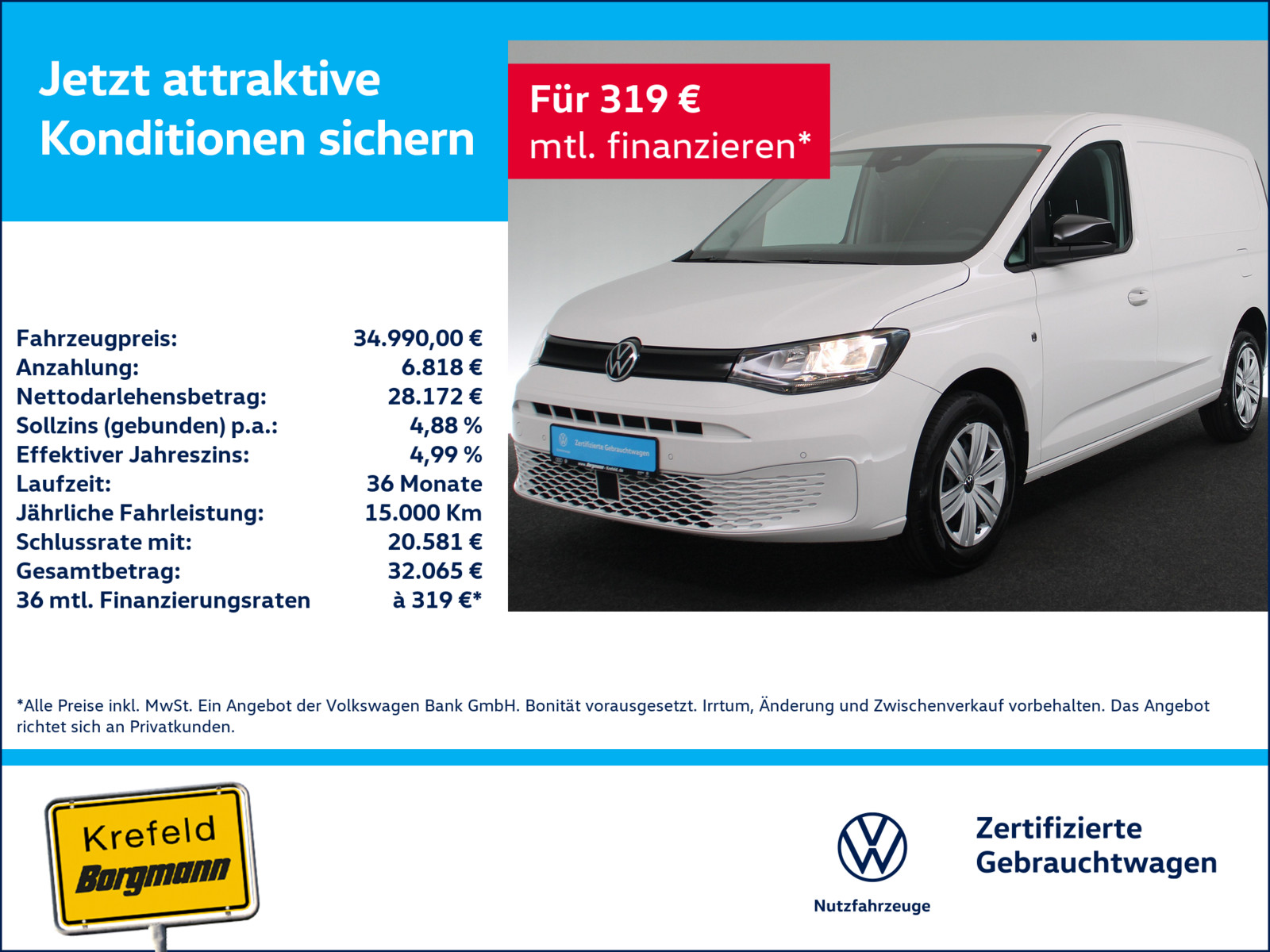 VW Caddy 2.0 TDI Cargo Maxi