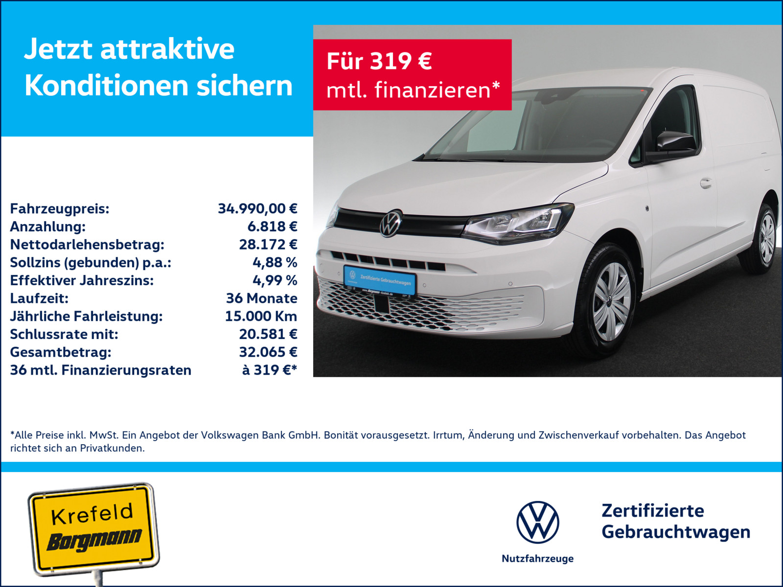 VW Caddy 2.0 TDI Cargo Maxi
