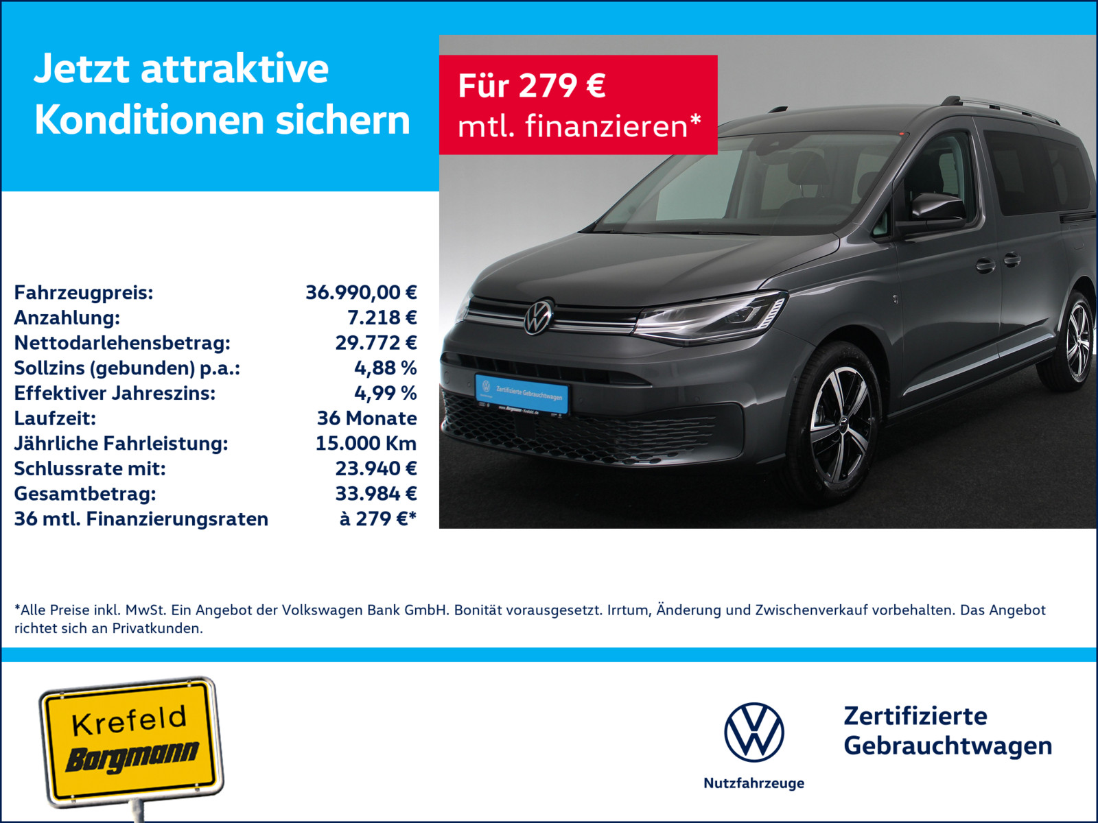 VW Caddy 1.5 TSI Maxi Style