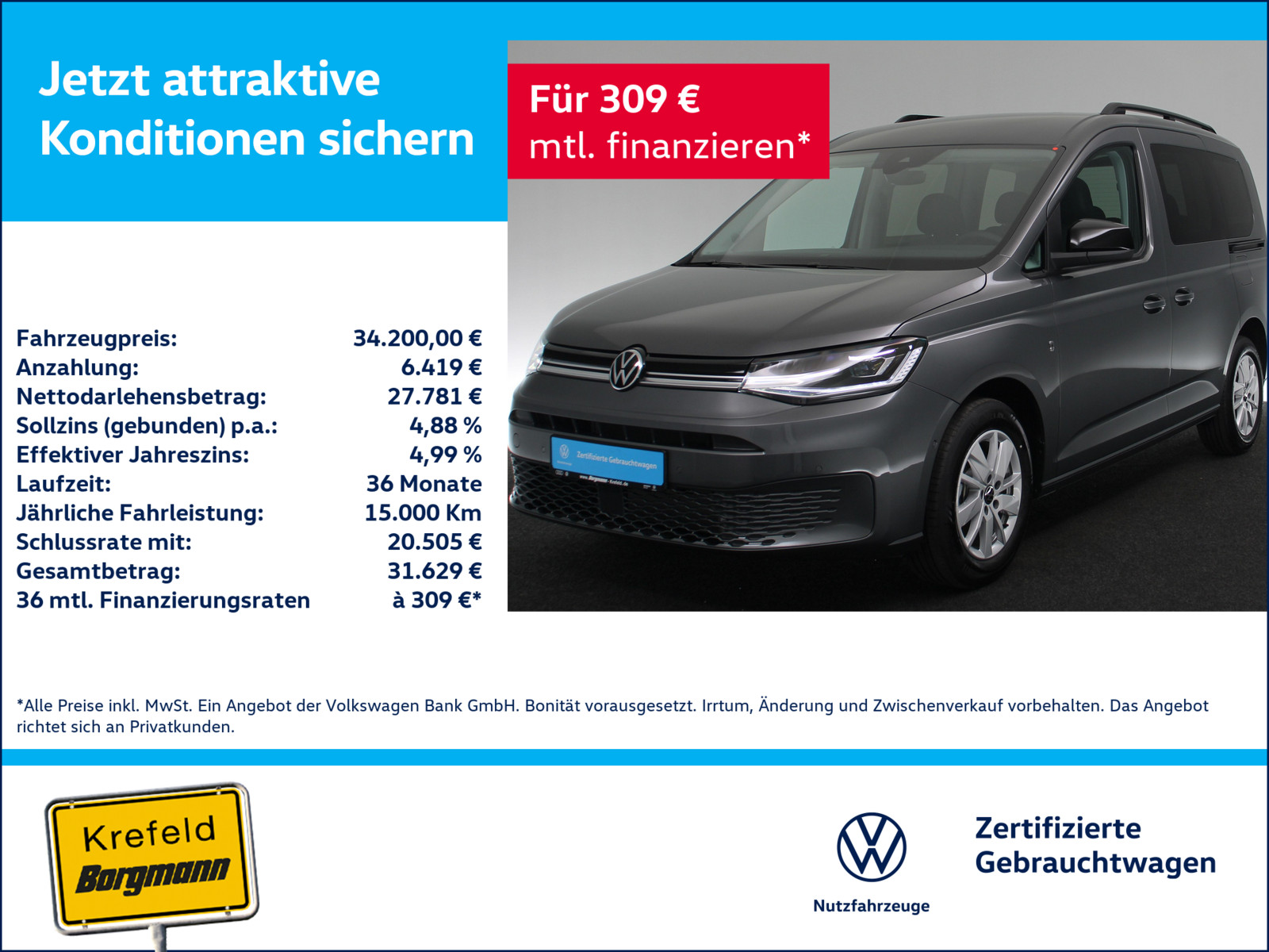 VW Caddy 1.5 TSI Life
