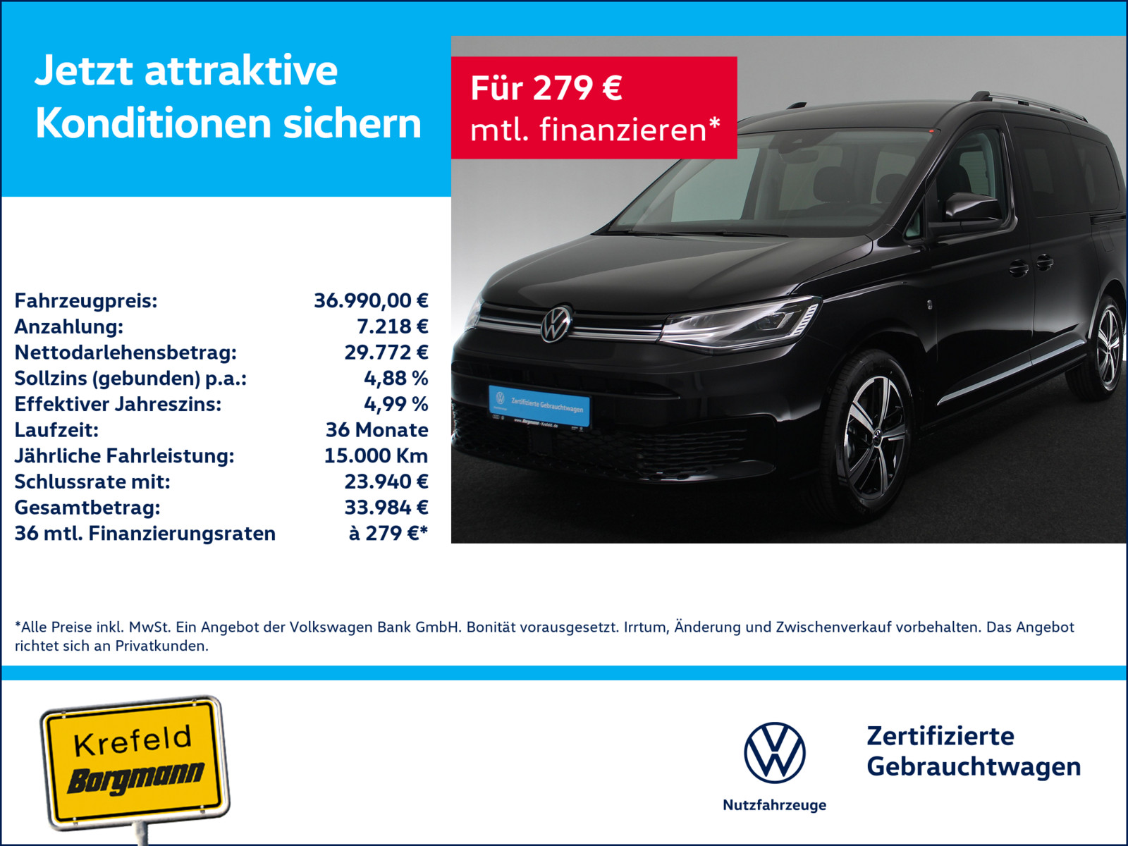 VW Caddy 1.5 TSI Maxi Style