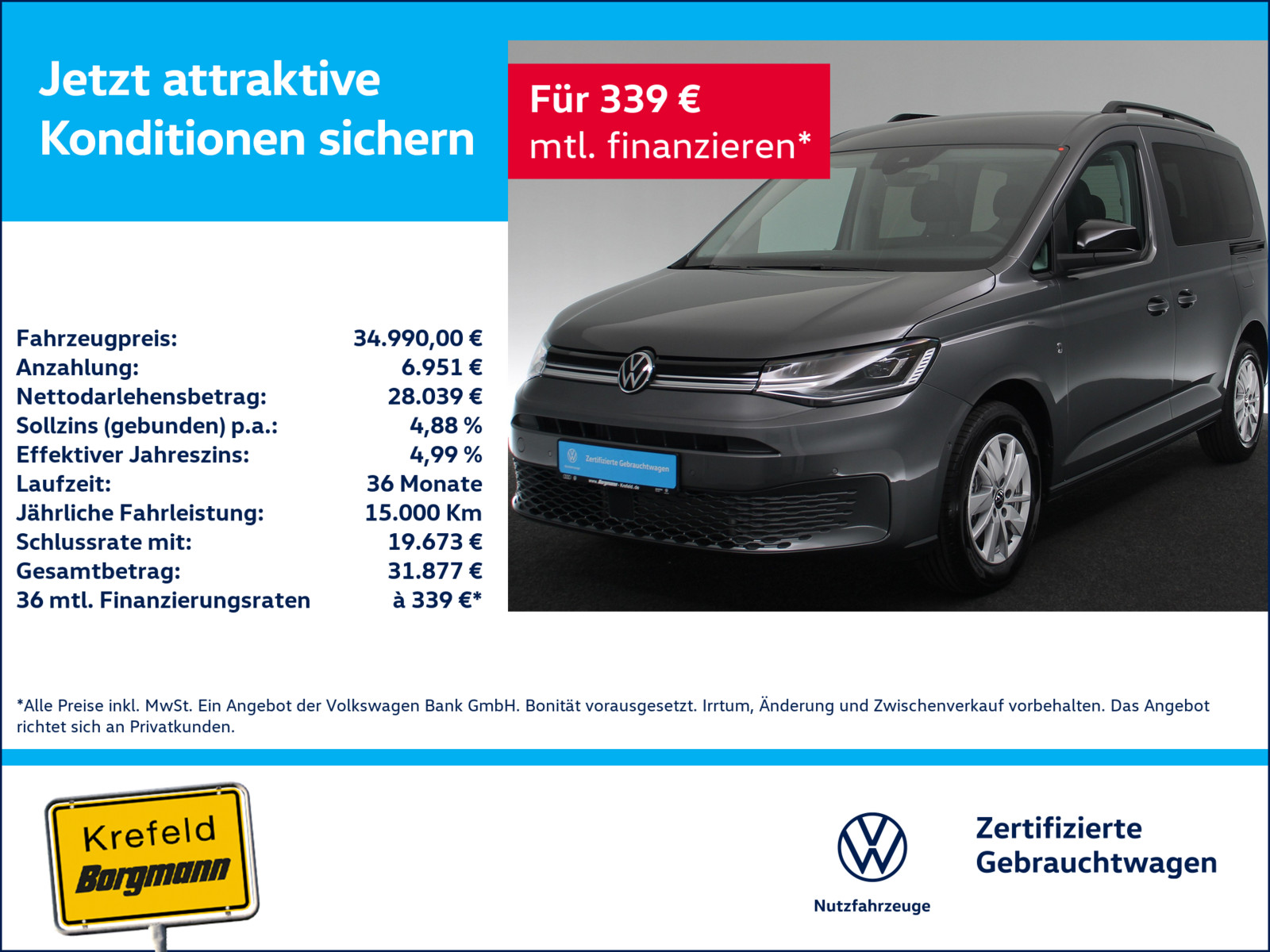 VW Caddy 1.5 TSI Life
